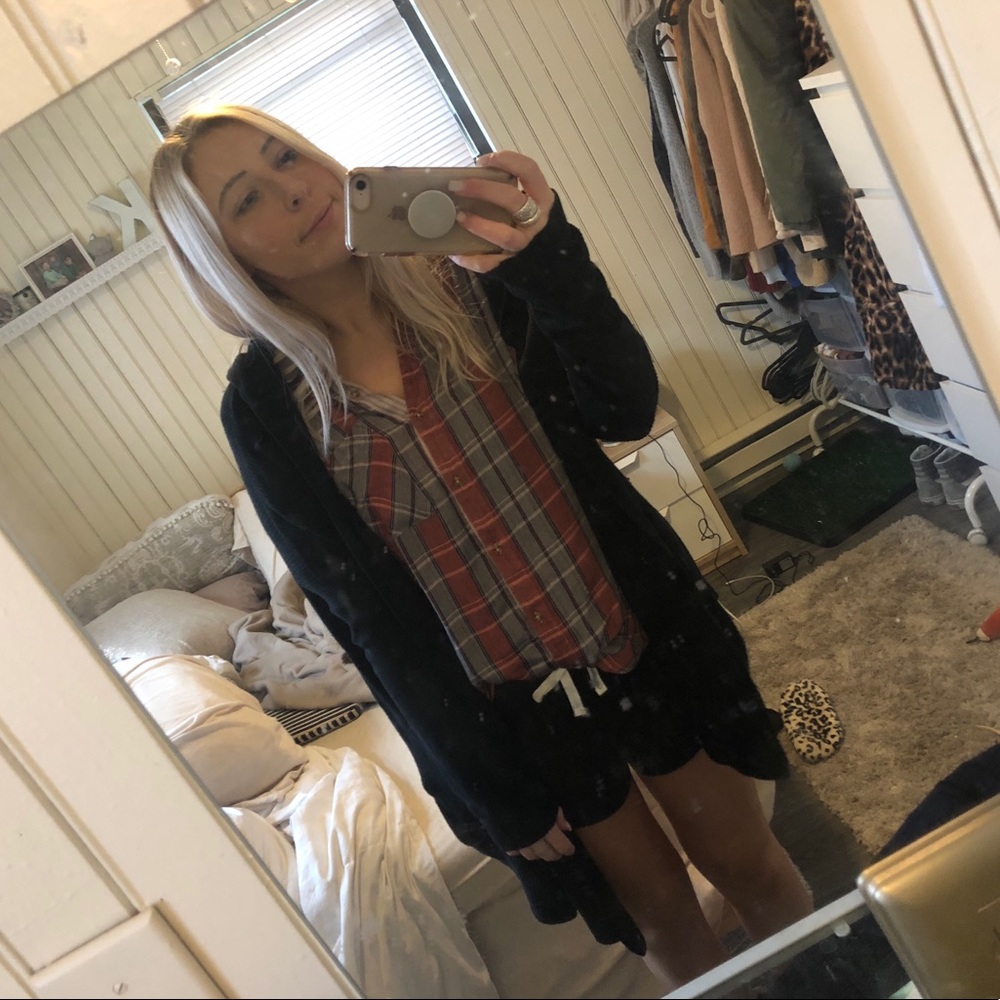 Black cardigan